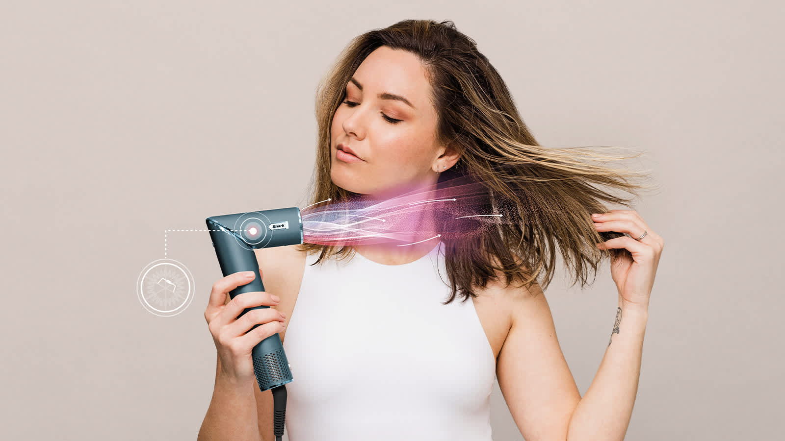 Shark FlexStyle 5-in-1 Air Styler & Hair Dryer - Teal HD456TLUK